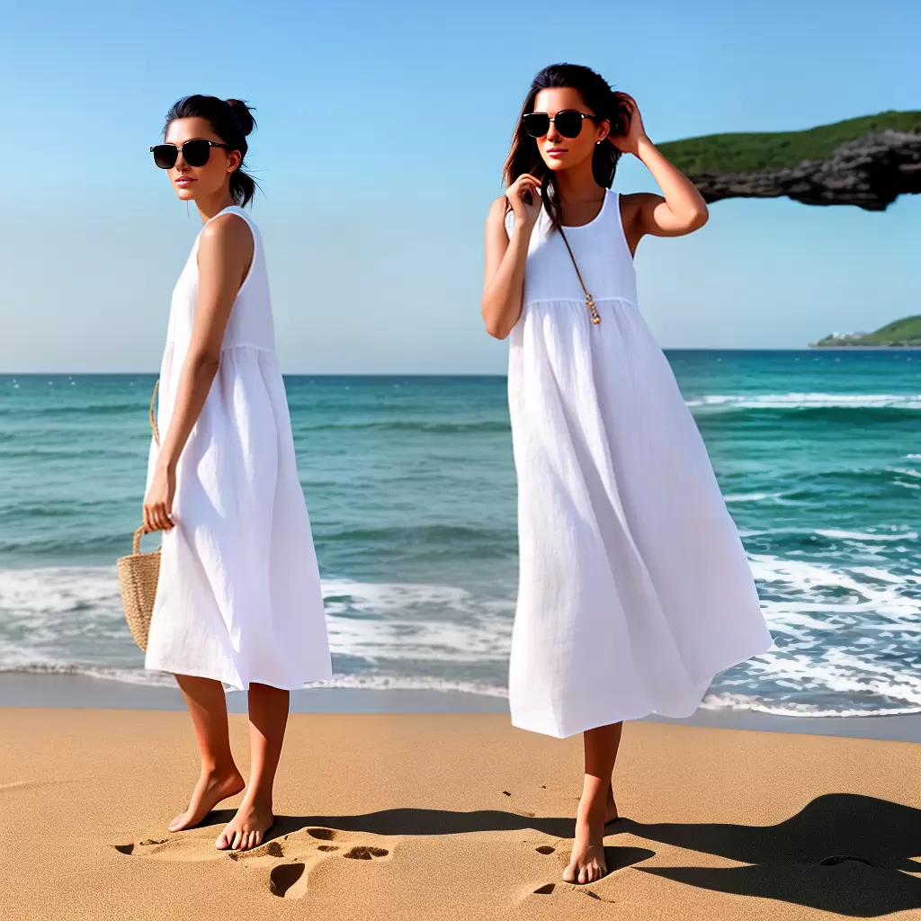 Fotos verao praia mulher vestido oculos Fotos verao praia mulher vestido oculos