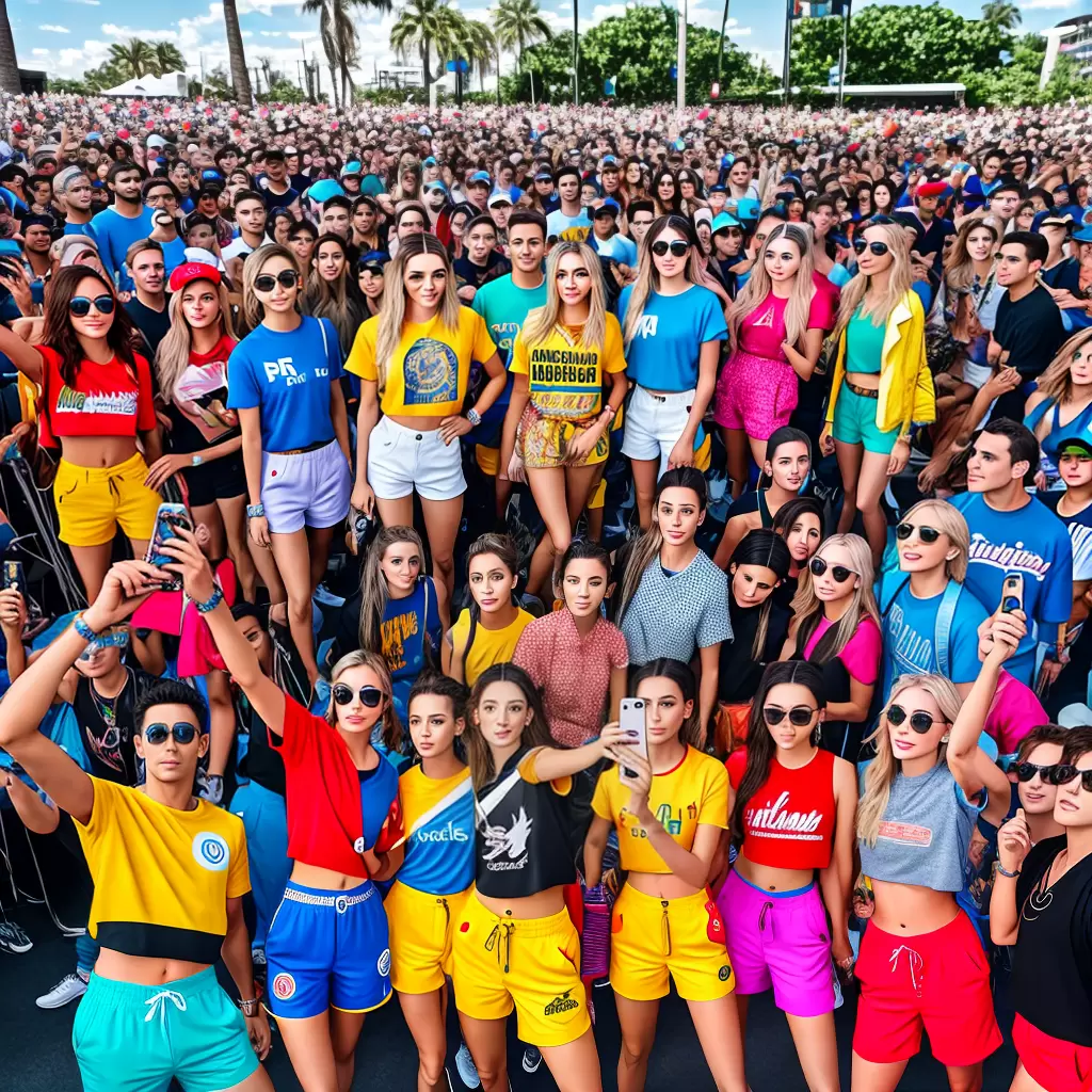Fotos shorts celebridades fas multidao