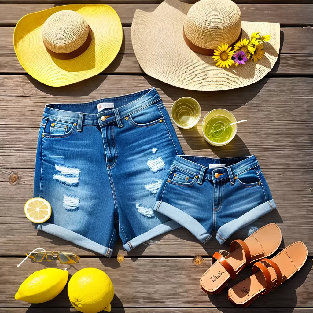 Fotos sandalias coloridas shorts jeans chapeu limao Fotos sandalias coloridas shorts jeans chapeu limao