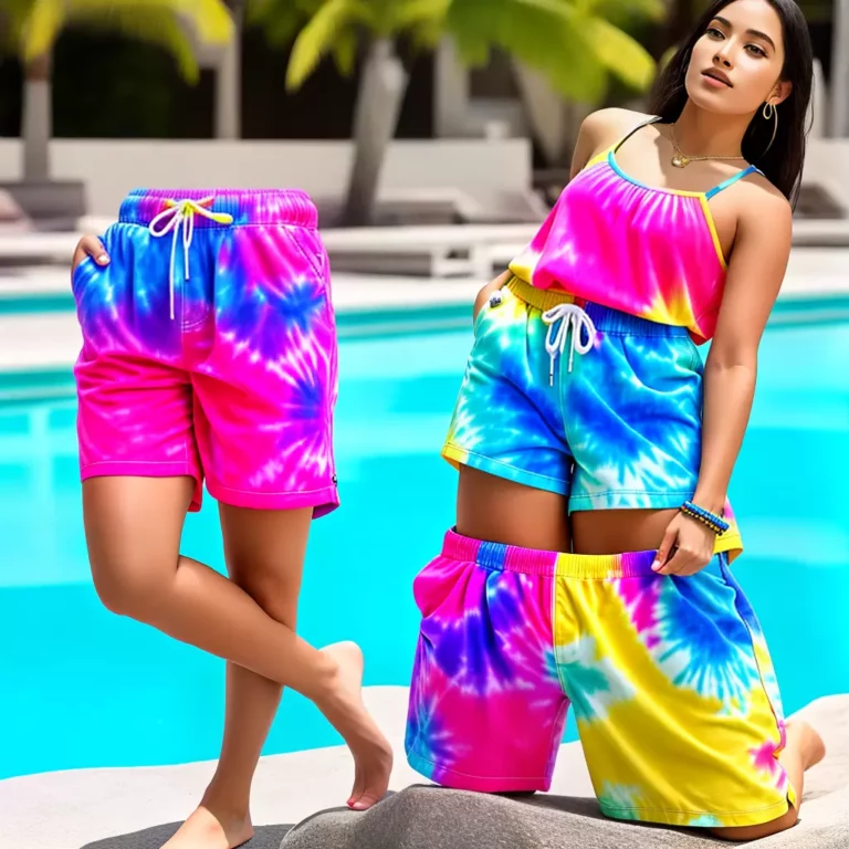 Shorts TIE-DYE: Uma Tendência Colorida