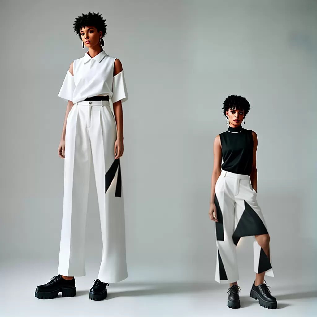Fotos calca avant garde modelo plataforma