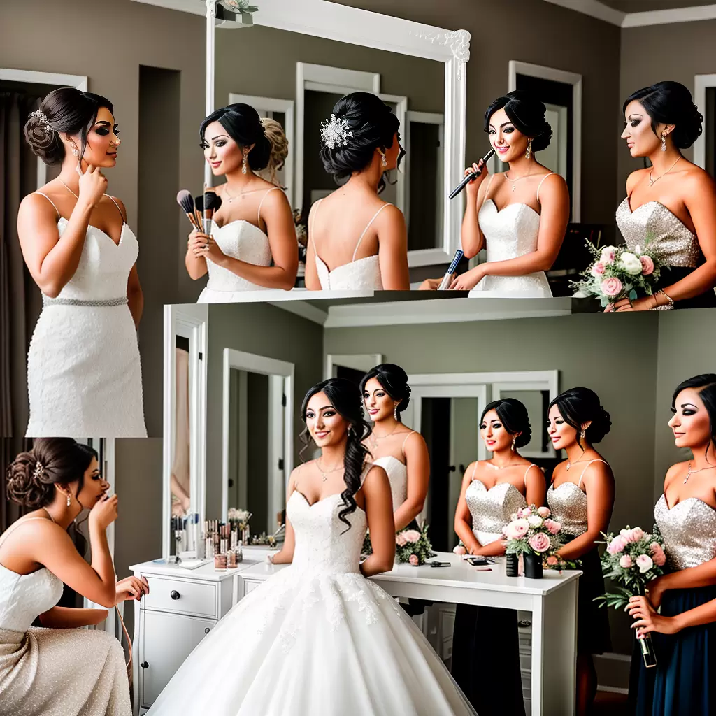 Fotos noiva maquiagem espelho bridesmaids Fotos noiva maquiagem espelho bridesmaids
