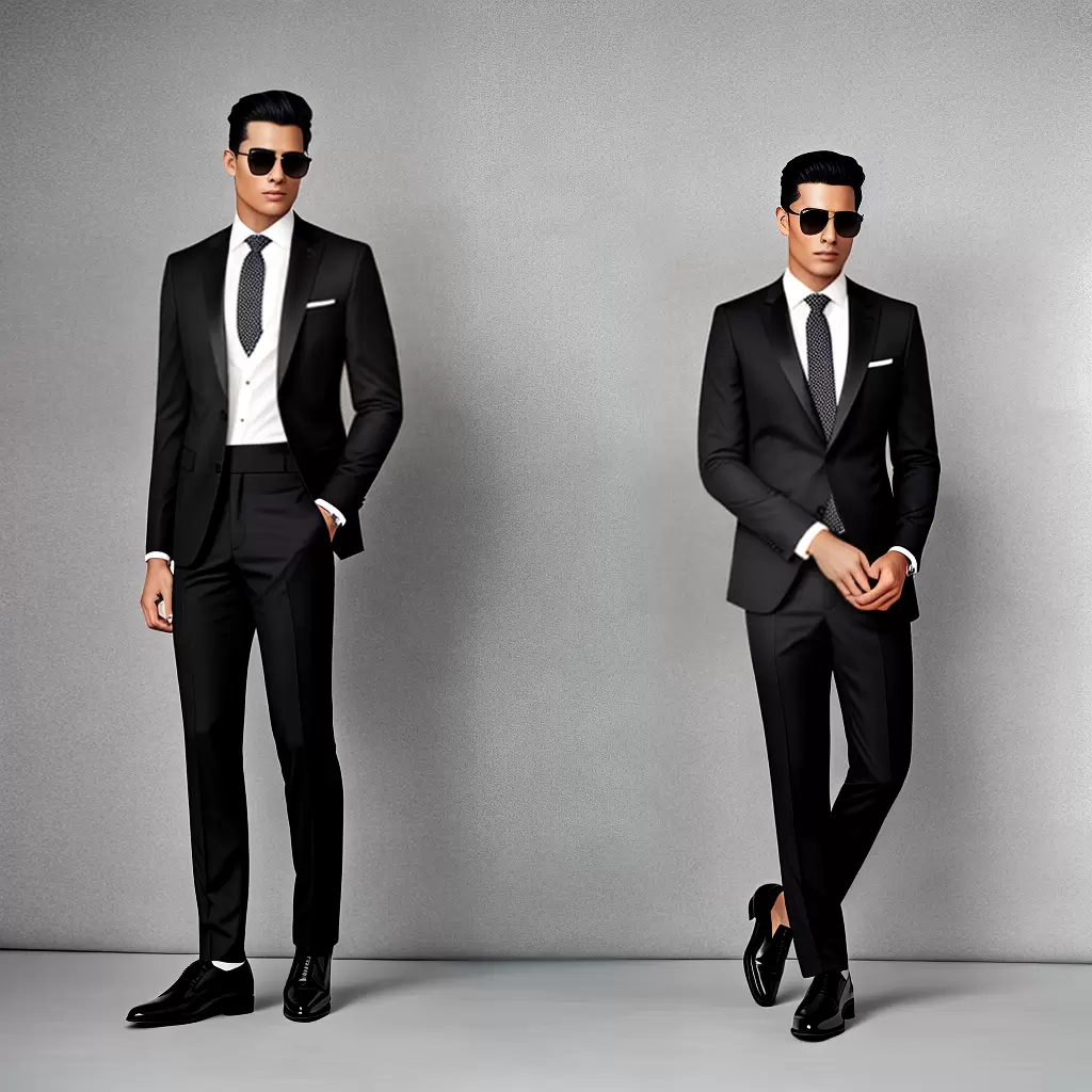 Fotos homem ternos preto branco moderno