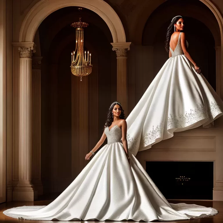 Luxo e Sofisticação: Vestidos de Noiva com Aplicações em PEDRARIA