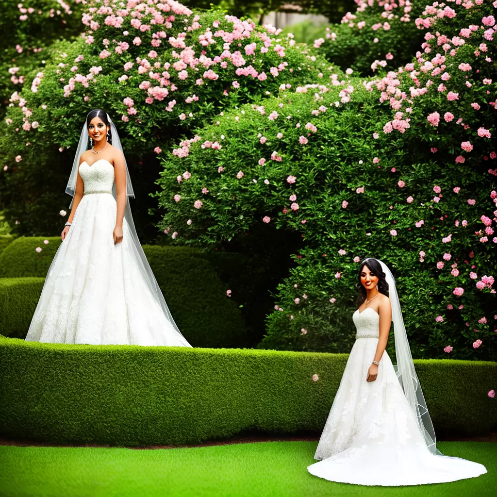 Fotos noiva jardim floral estilo