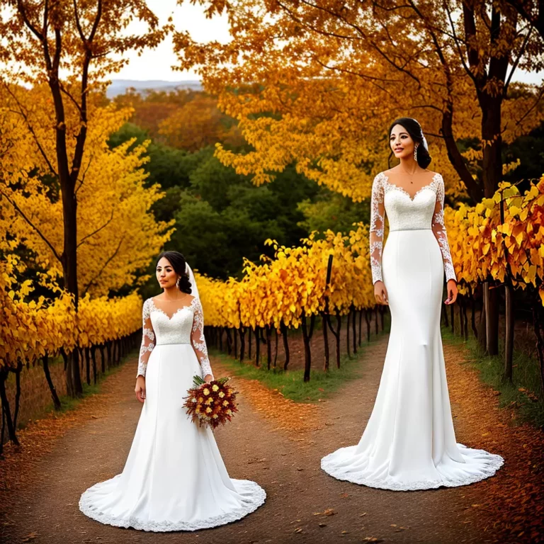 Dicas para escolher o vestido de noiva perfeito para casamentos no outono