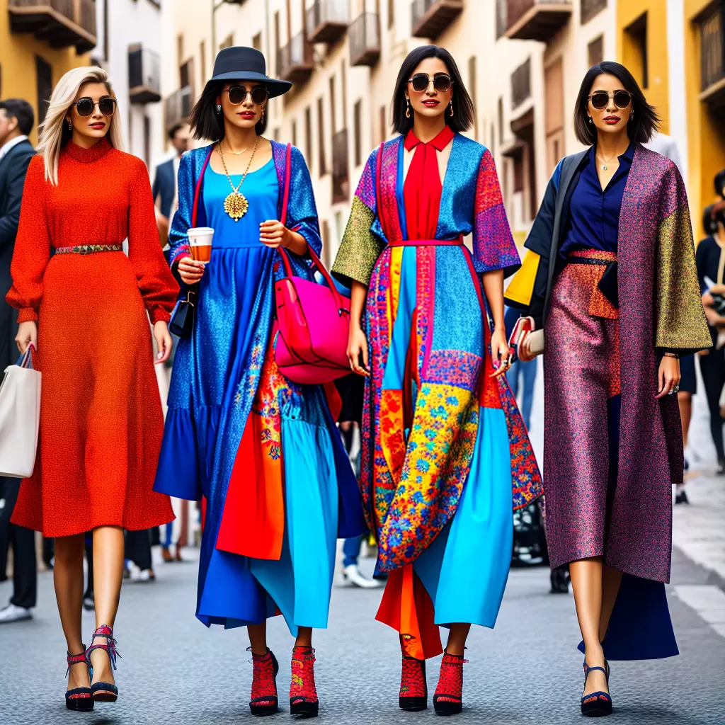 Fotos moda espanhola cores vibrantes