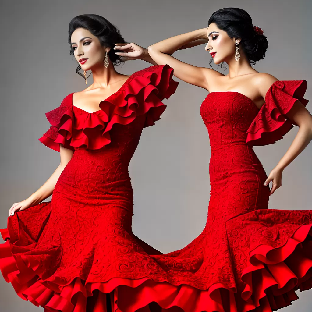 Fotos flamenco vestido vermelho bailarina