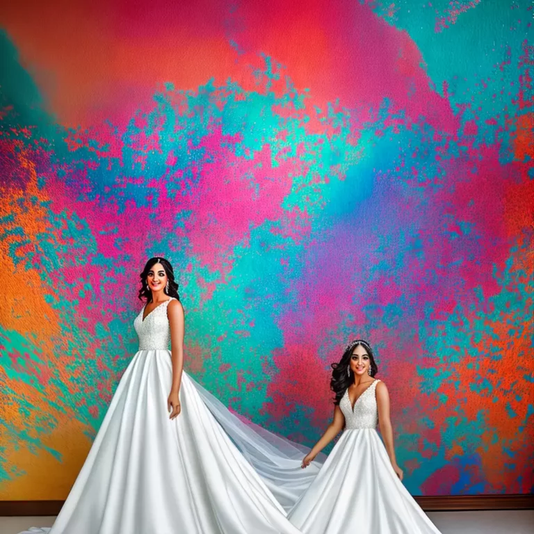 Arte e Criatividade: Vestidos de Noiva com Estampas ABSTRATAS