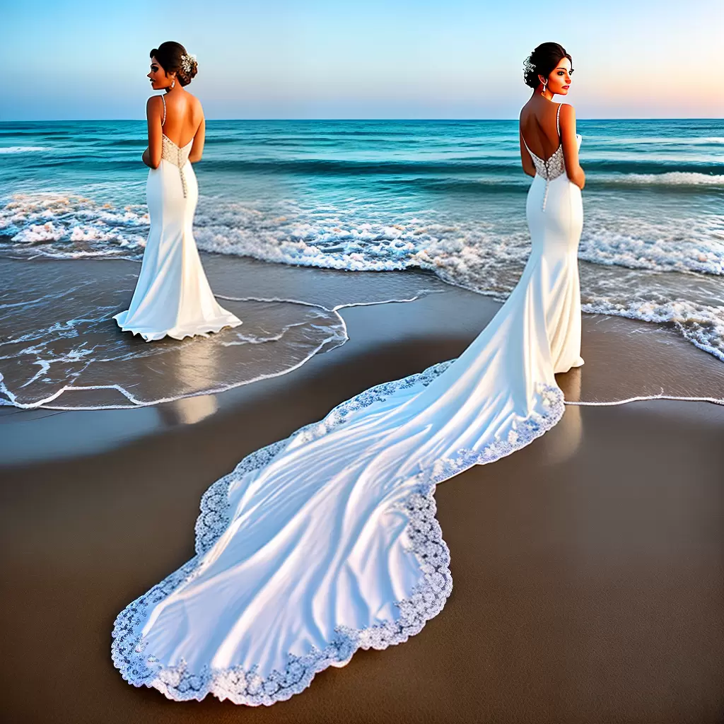 Fotos noiva praia vestido rosas por do sol Fotos noiva praia vestido rosas por do sol