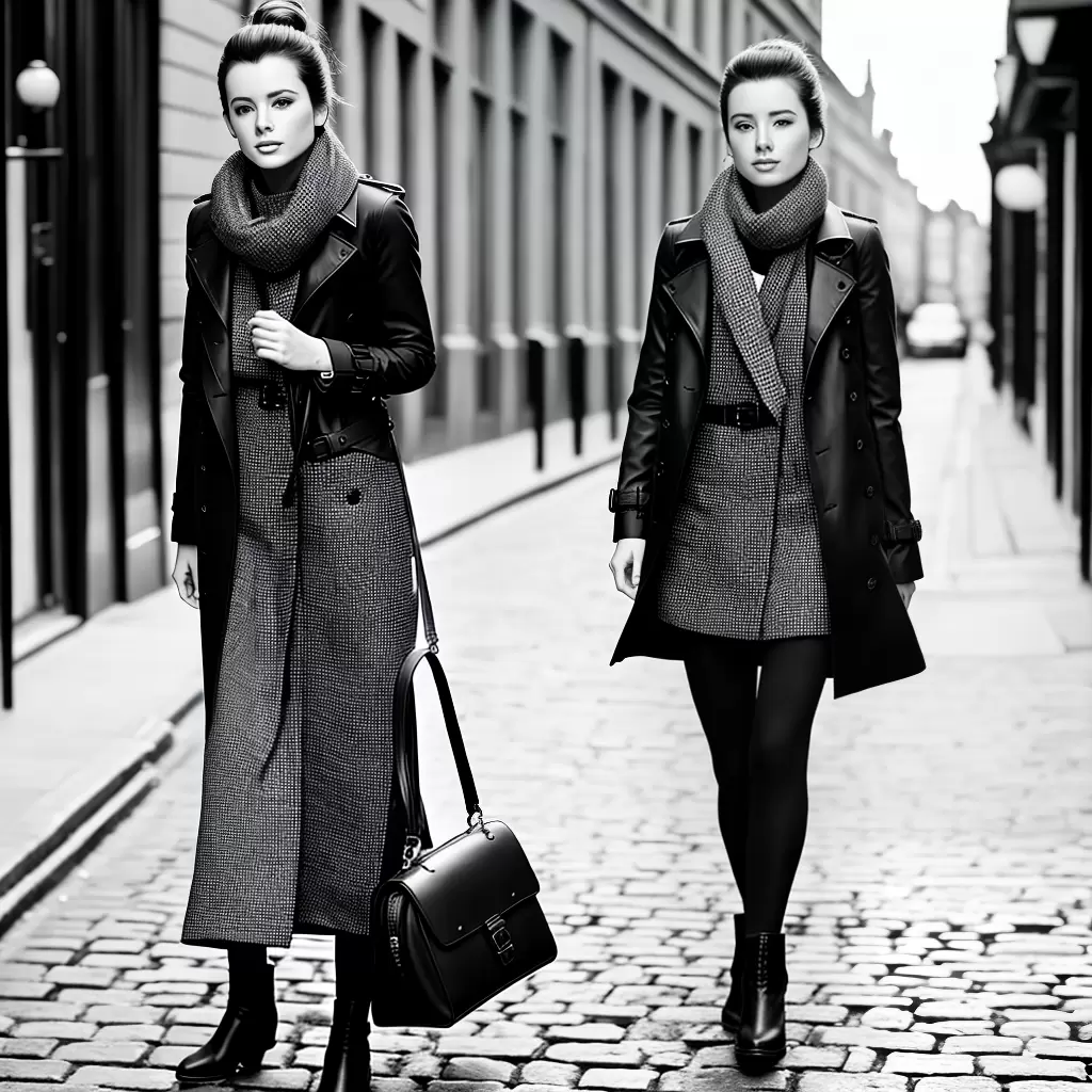Fotos moda londres trenchcoat elegancia