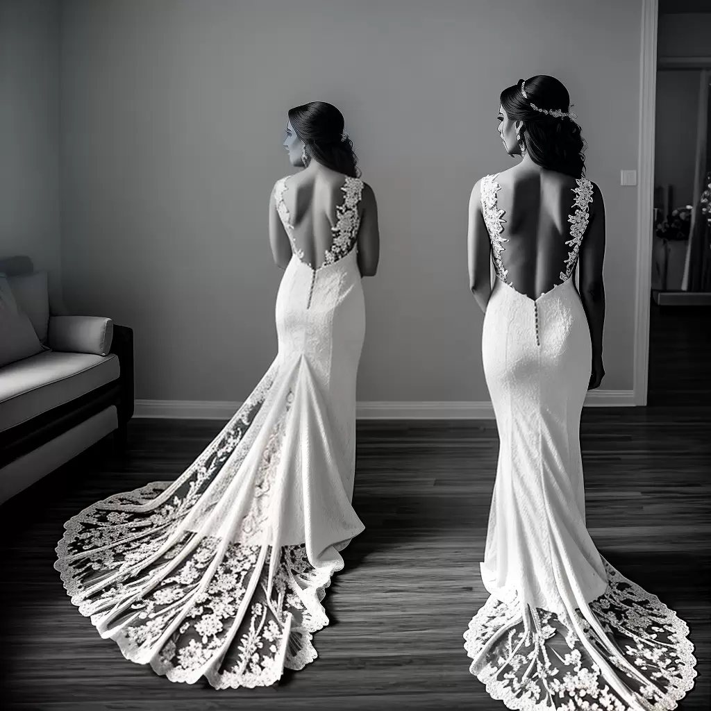 Fotos noiva renda vestido casamento drama