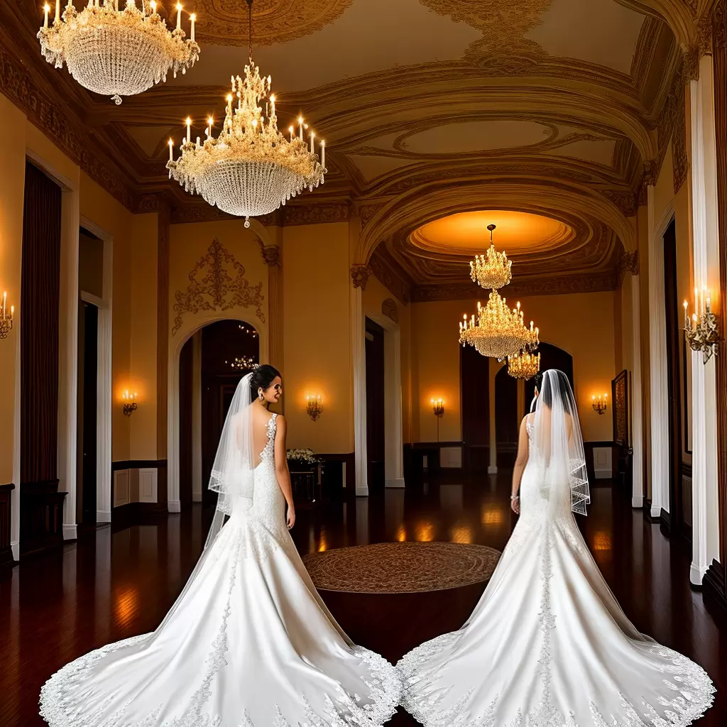 Fotos noiva elegante sala luz velas