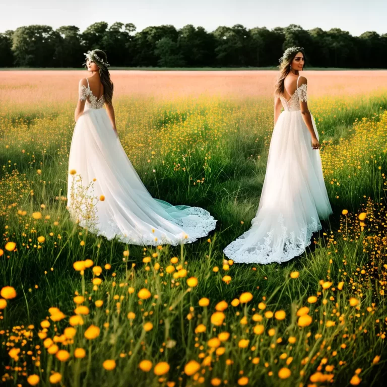 Modernidade Pintada: Vestidos de Noiva com Efeito Ombré para Noivas do Século 21