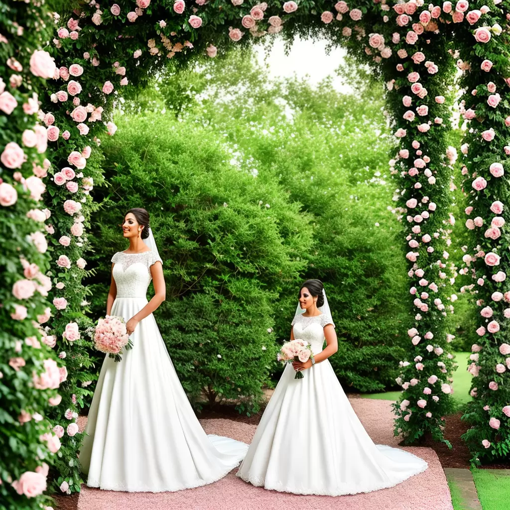 Fotos noiva jardim vestido renda rosas 5 Fotos noiva jardim vestido renda rosas 5