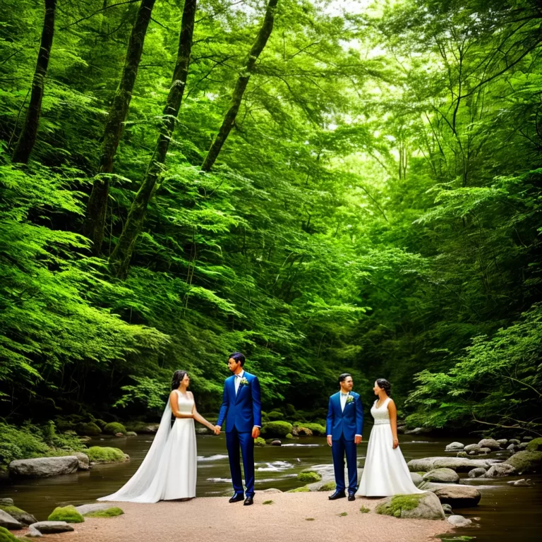 Casamento Eco: Trajes de Casamento para Casais Apaixonados por Ecoturismo
