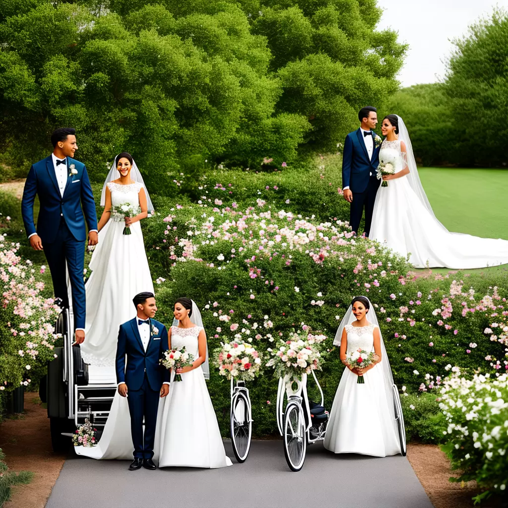 Fotos casamento bicicleta flores noiva noivo