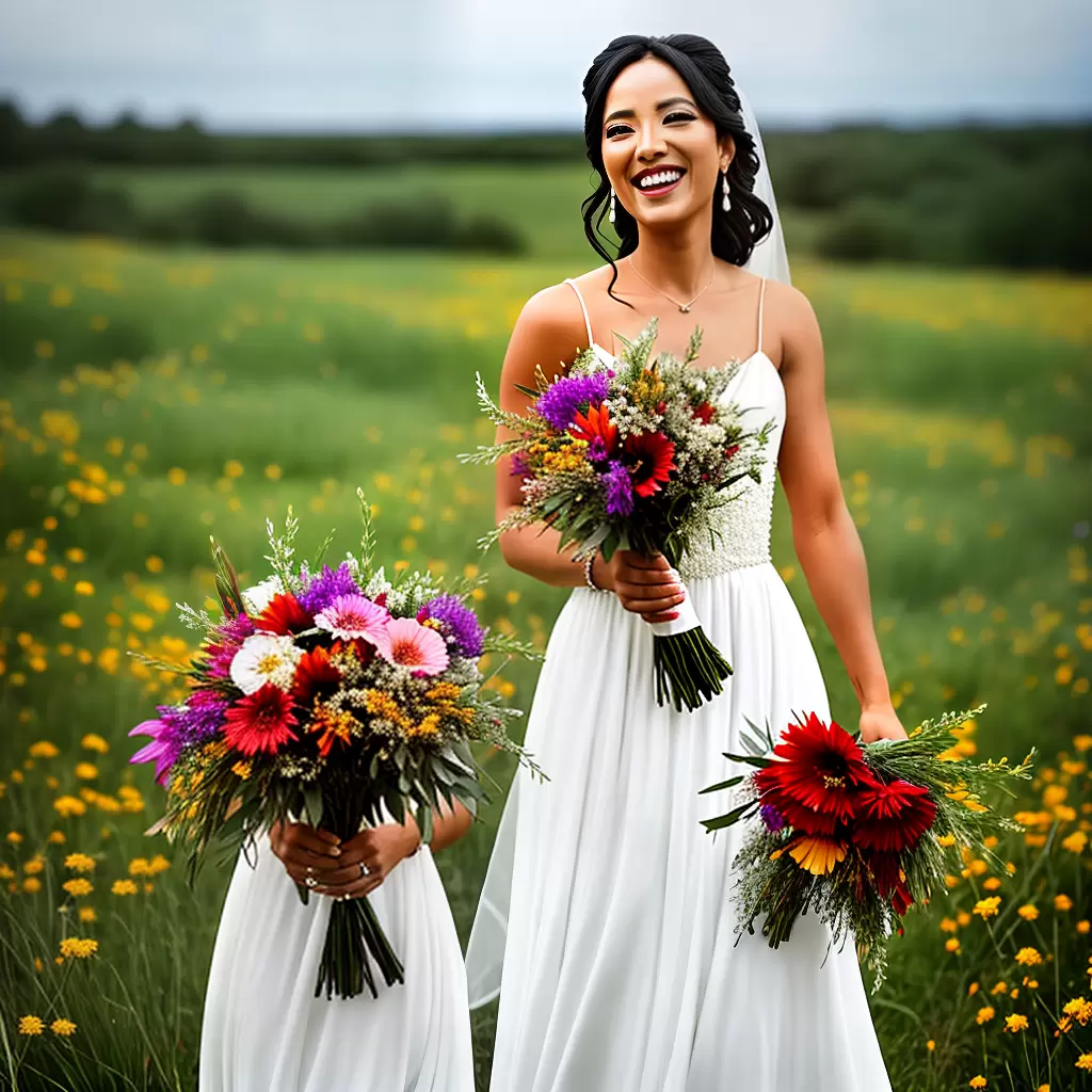 Fotos casamento noiva flores vestido ousado