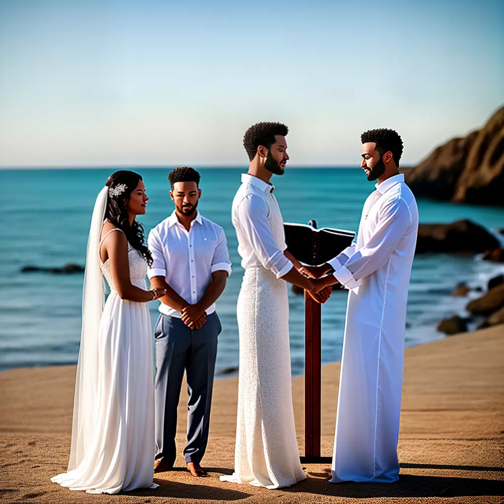 Fotos casamento praia branco espiritual Fotos casamento praia branco espiritual