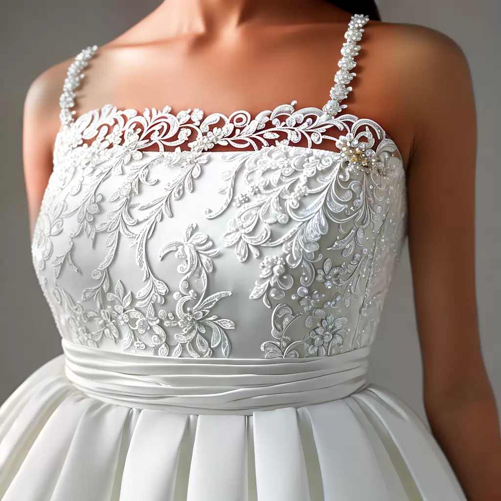 Fotos vestido noiva dobras elegancia