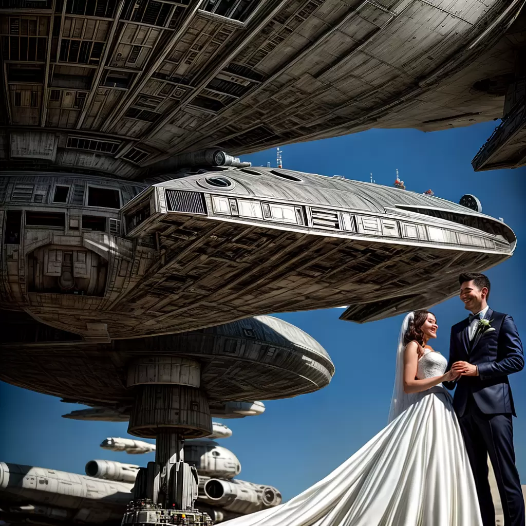 Fotos casamento star wars noiva noivo falcon Fotos casamento star wars noiva noivo falcon