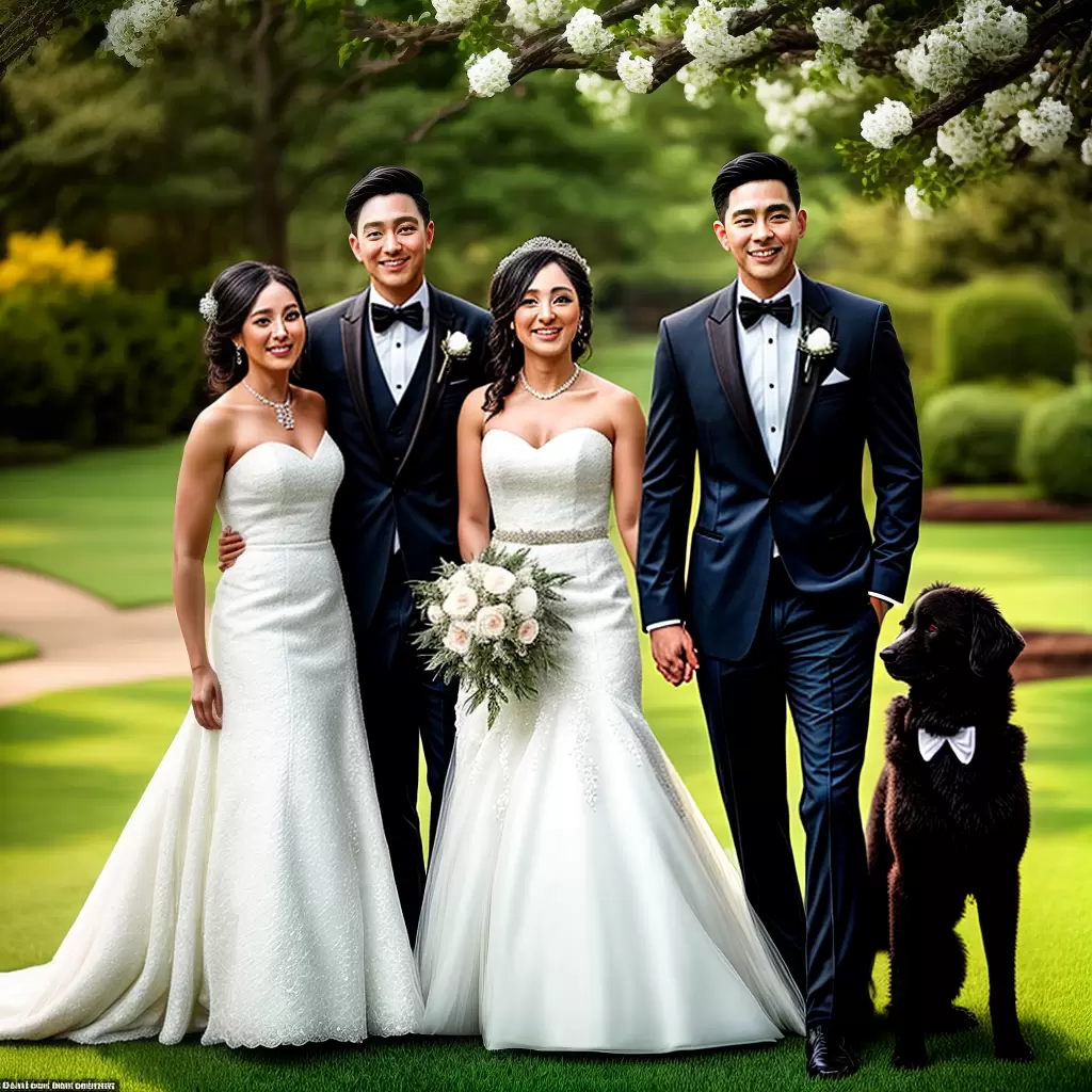 Fotos casamento ao ar livre pets ternura