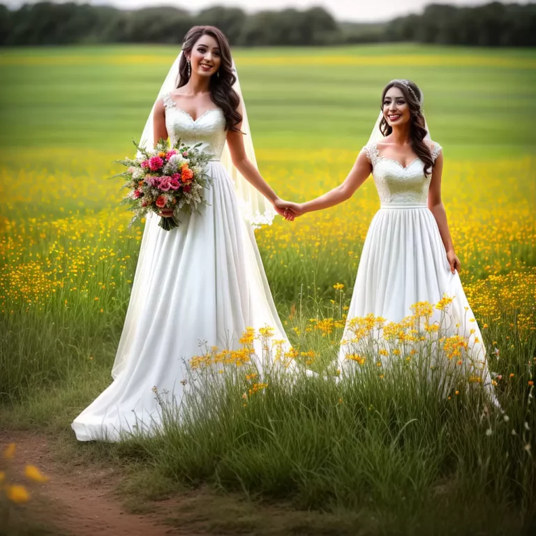 Flores da ALEGRIA: Vestidos de Noiva com Aplicações Florais