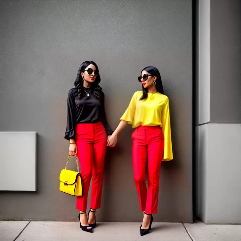 COLOR BLOCKING nas Calças: O Estilo que Não Tem Medo de Cores