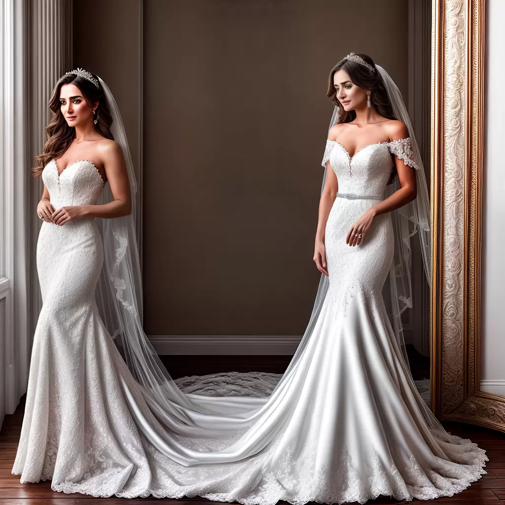 Fotos noiva espelho vestido cabelo rosas