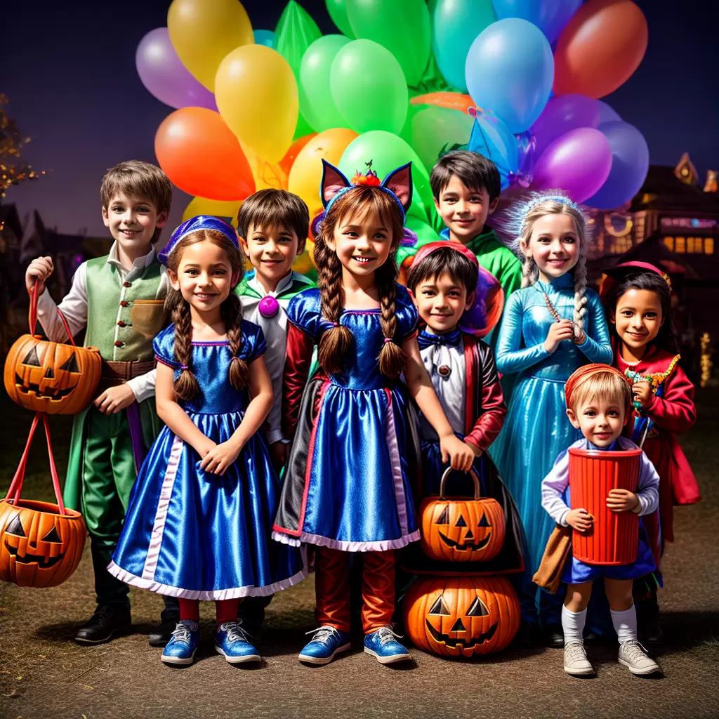 Fotos criancas filme 3d fantasia halloween