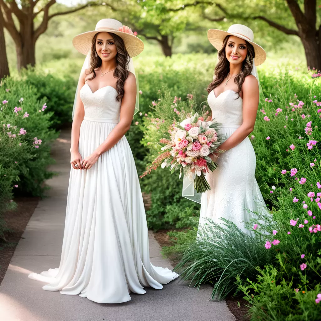 Fotos noiva vestidos leves flores chapeu