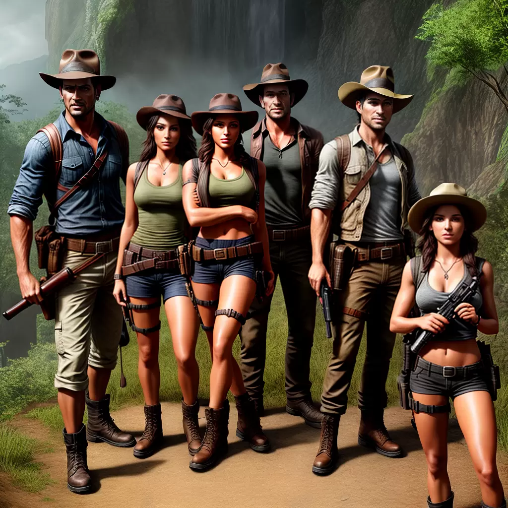 Fotos amigos aventureiros disfarces mapatrofeu
