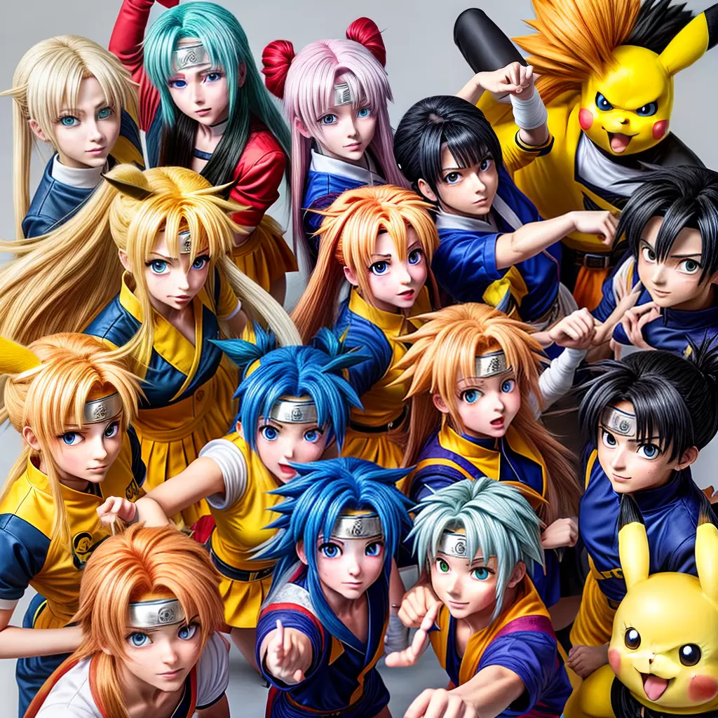 Fotos anime personagens iconicos poses