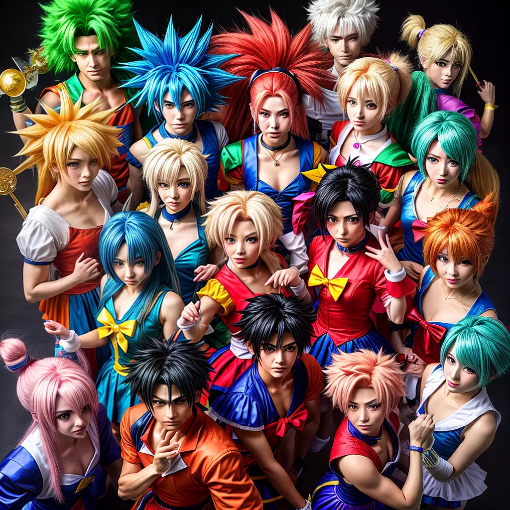 Fotos cosplay anime japones personagens poses