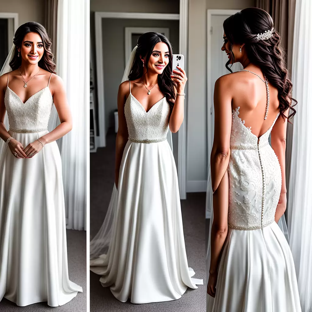 Fotos noiva vestido romantico sorriso