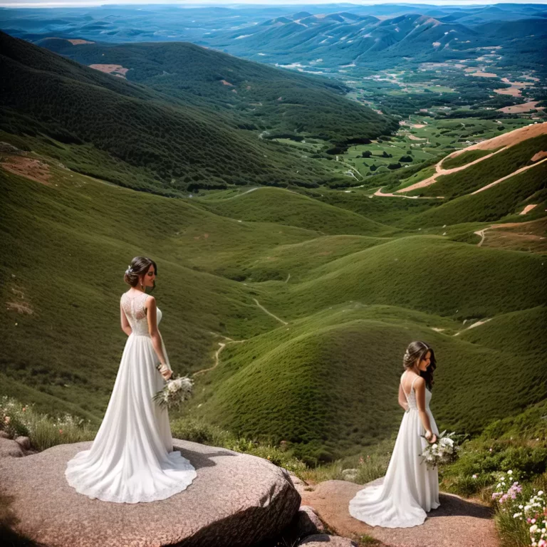 Vestidos de noiva para casamentos na montanha: conforto e elegância