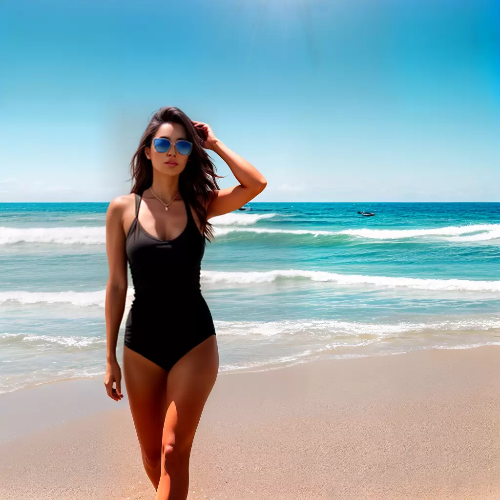 Fotos oculos praia mulher reflexo lente