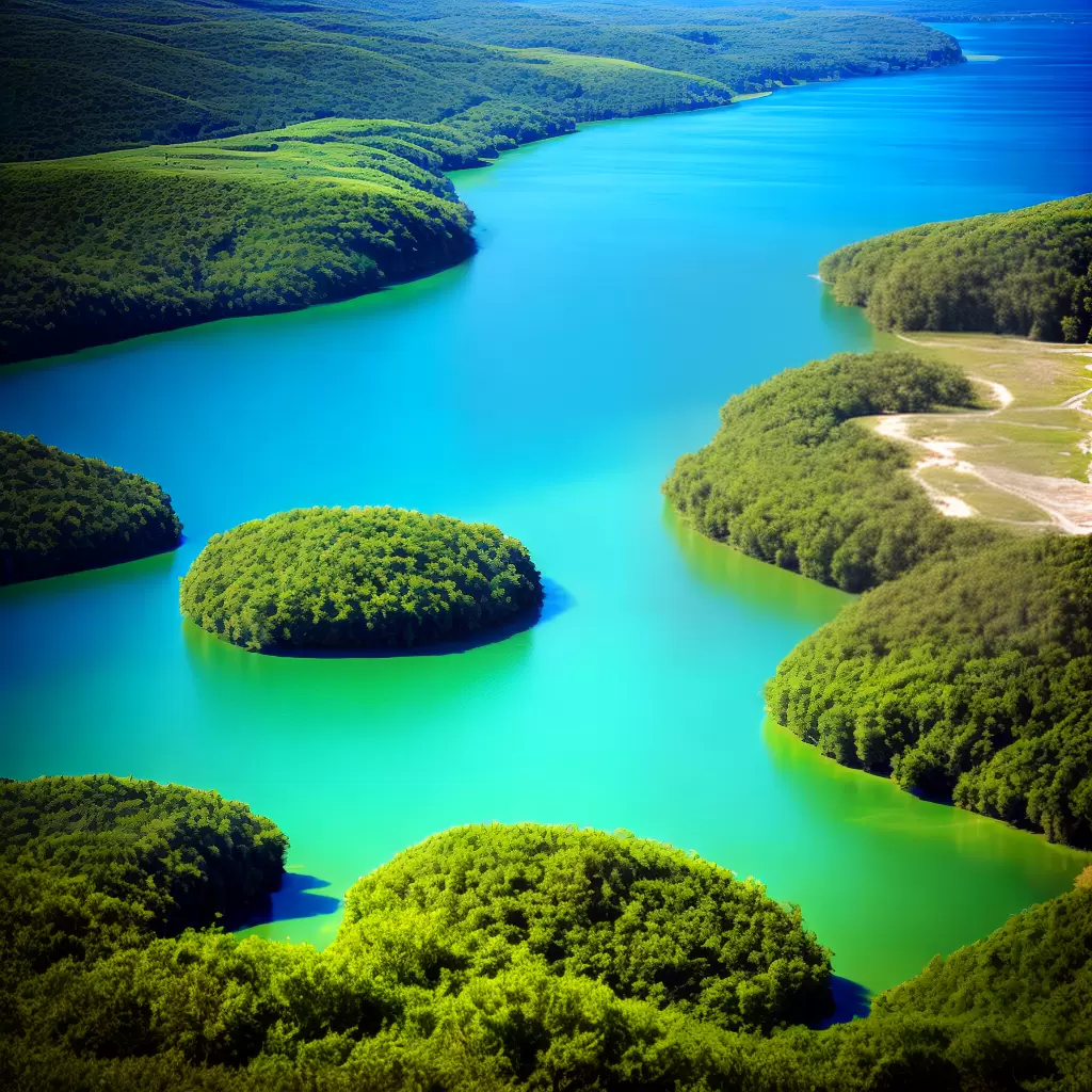 Fotos oculos polarizado lago ceu claro