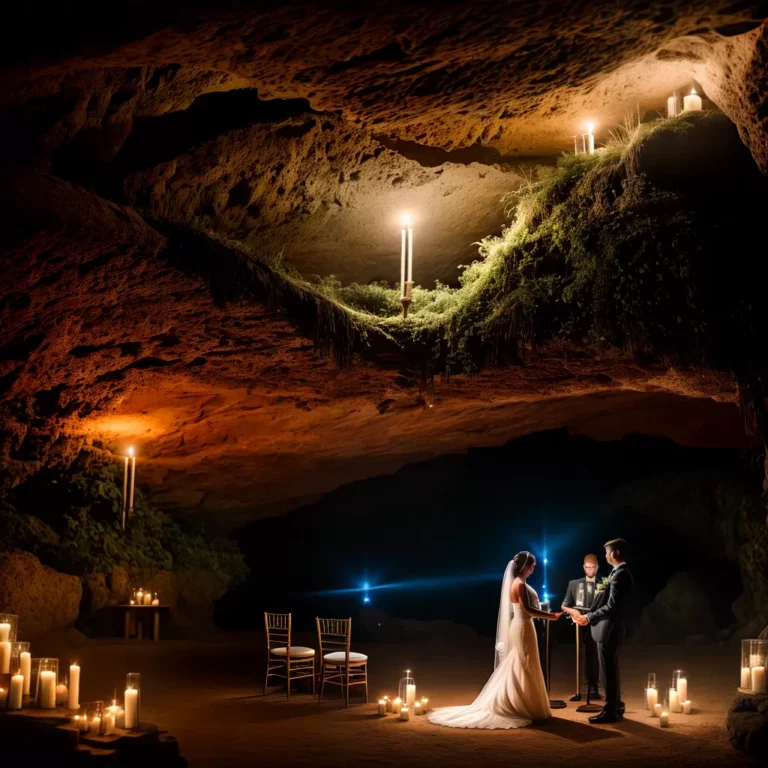 Casamentos em cavernas: moda e decoração místicas