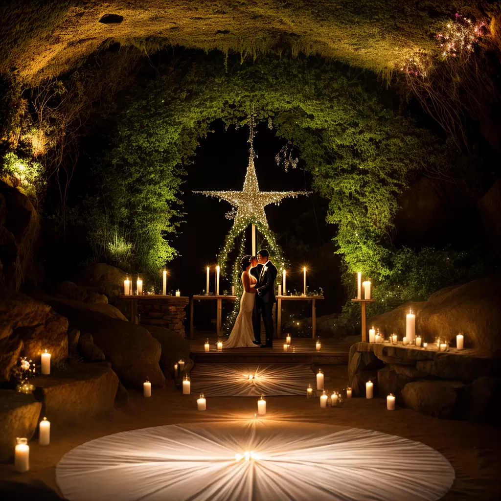 Fotos casamento caverna decorada luzes velas natureza Fotos casamento caverna decorada luzes velas natureza