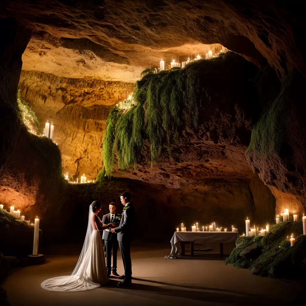 Fotos casamento caverna velas altar rocha quarteto Fotos casamento caverna velas altar rocha quarteto