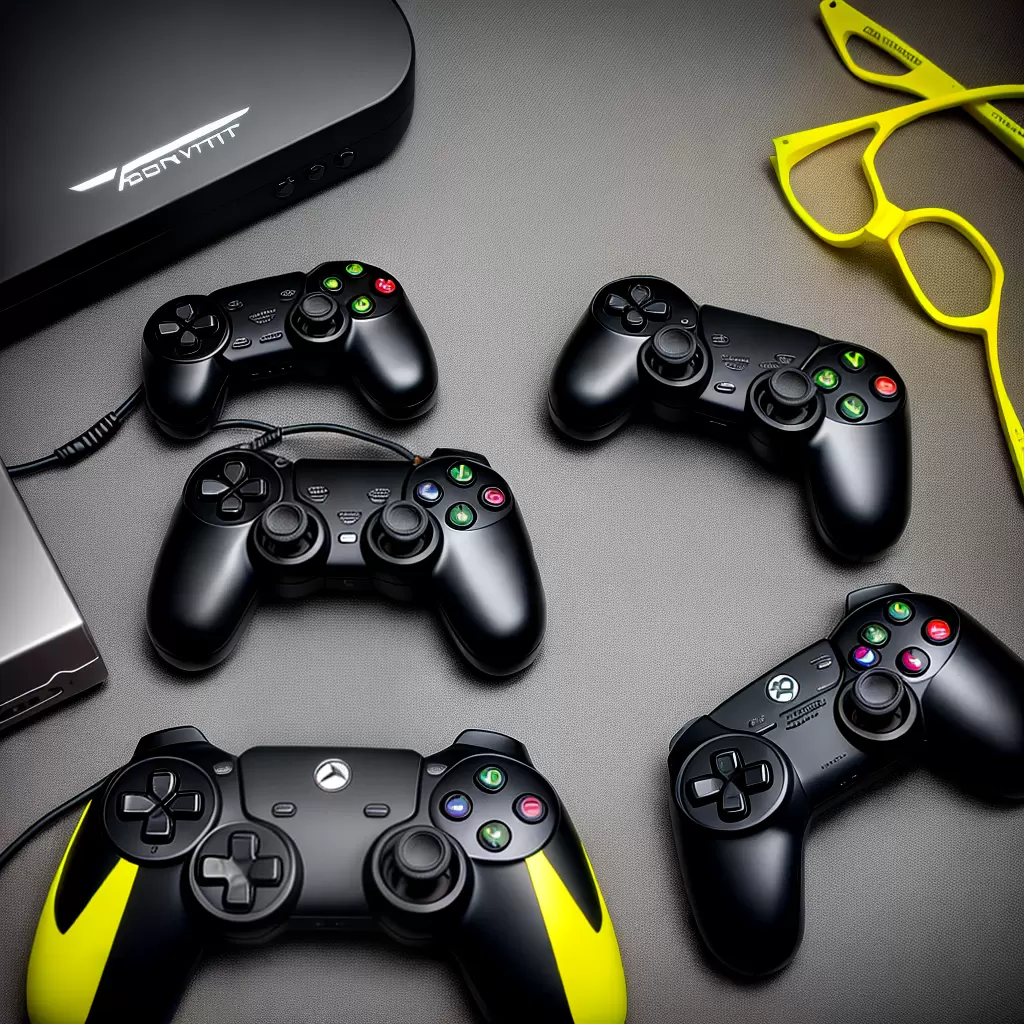 Fotos oculos jogo controle amarelo
