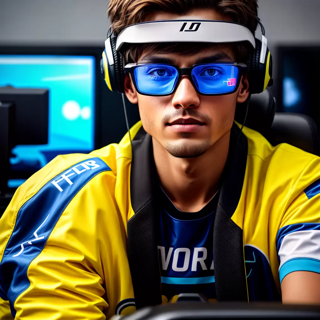 Fotos oculos gamer amarelo foco