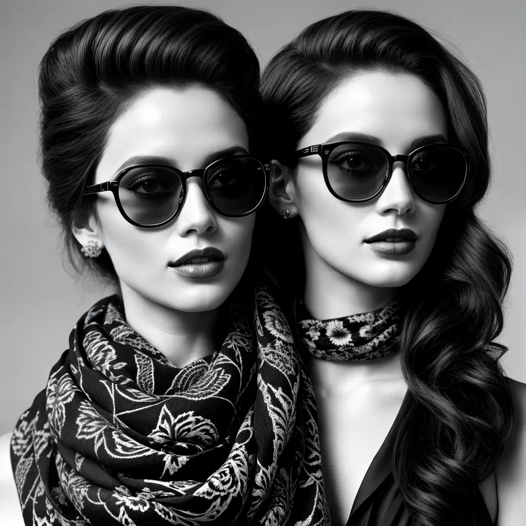 Fotos mulher estilo oculos lenco batom