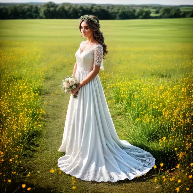 Vestidos de noiva para casamentos no campo: charme e estilo