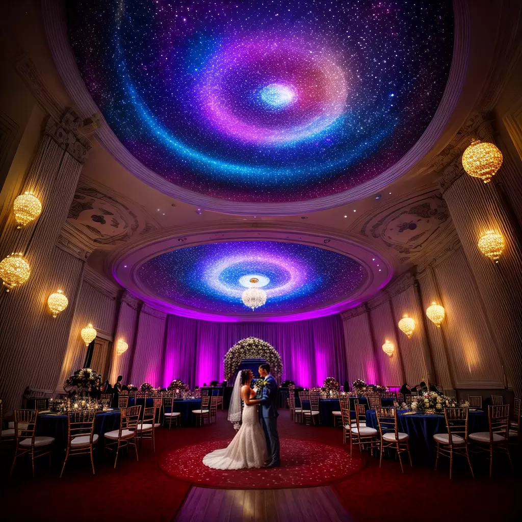 Fotos casamento planetario luzes estrelas