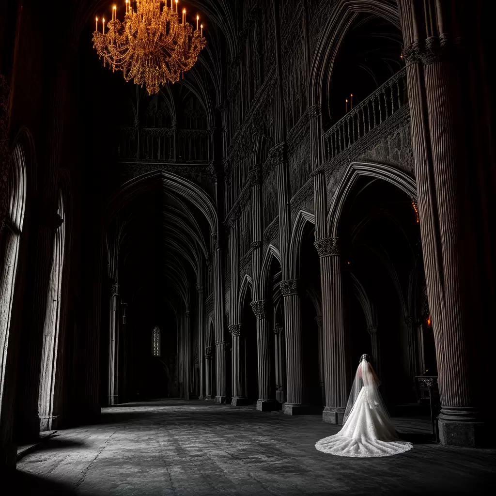 Fotos noiva castelo abandonado gotico romantico