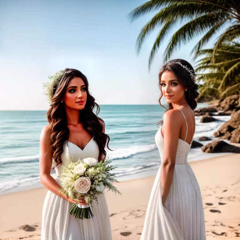 Vestidos de noiva para casamentos na praia: frescor e estilo