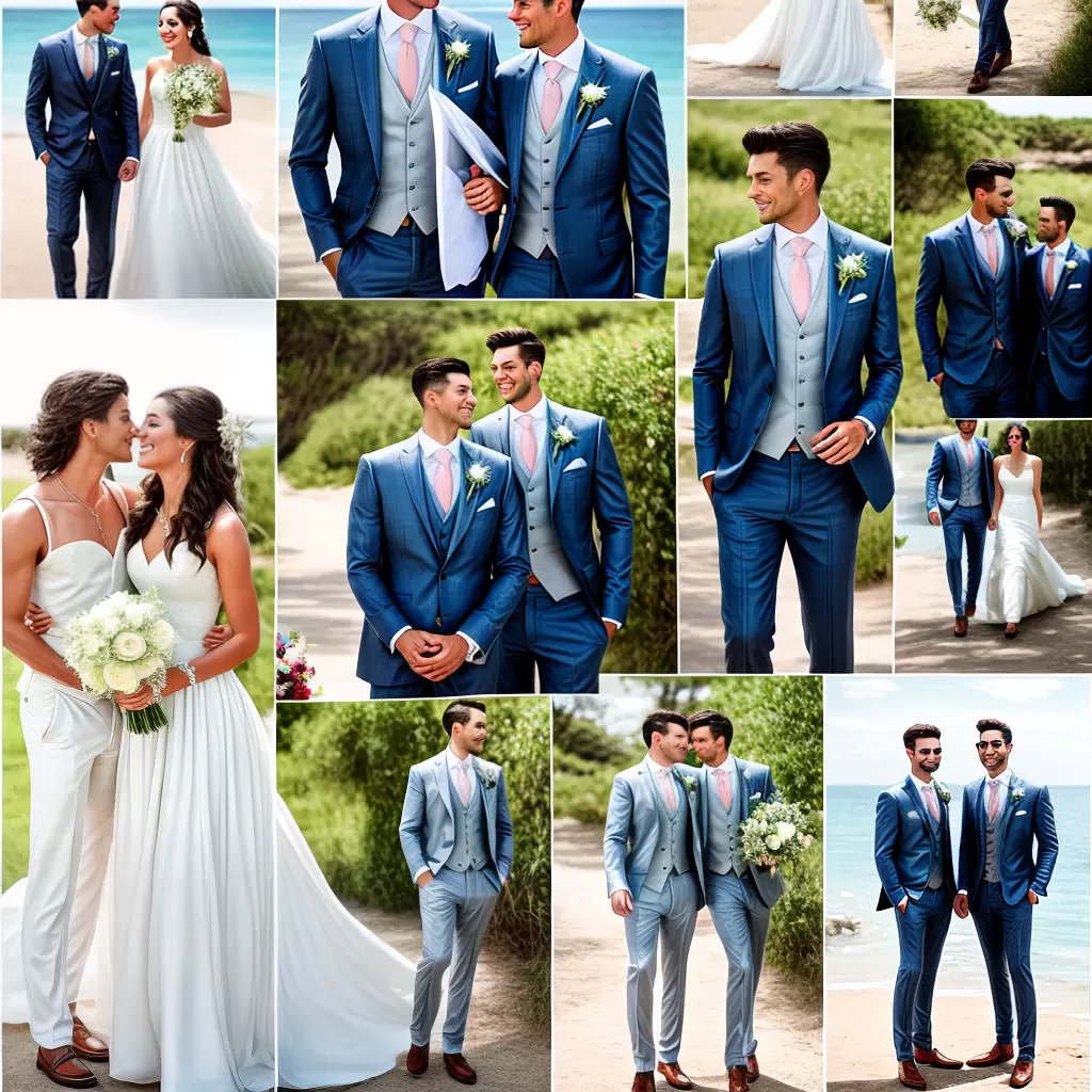 Fotos traje casamento destino praia formal