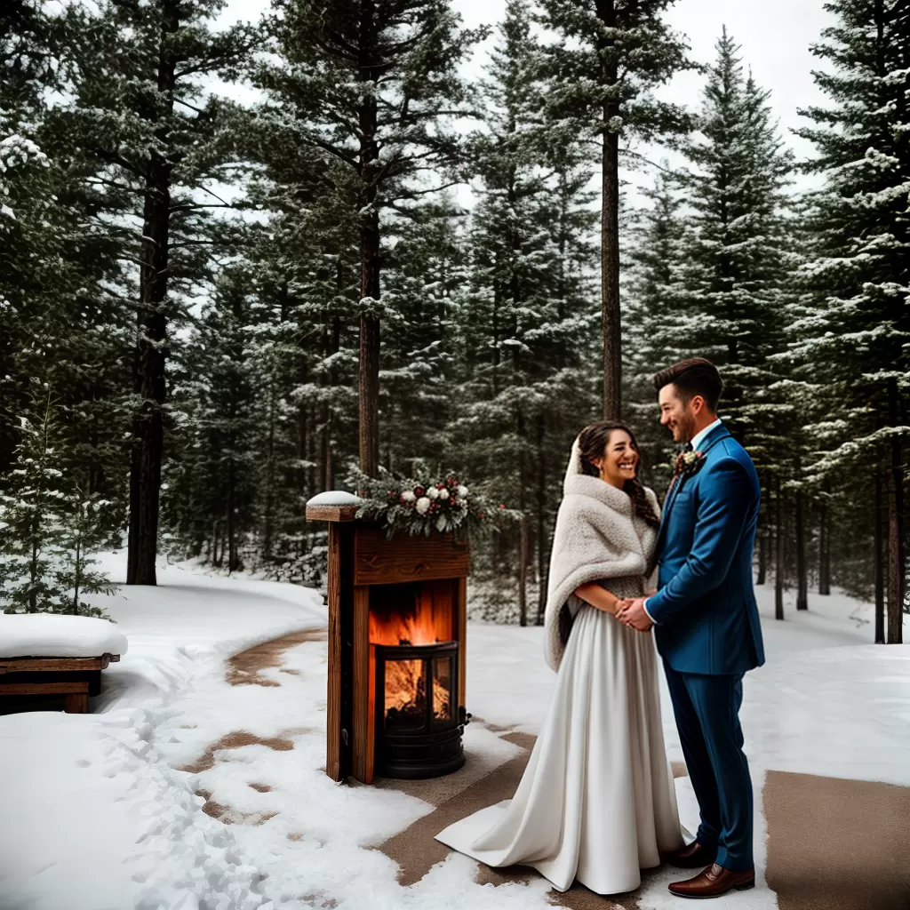 Fotos casamento inverno montanha fondue lareira